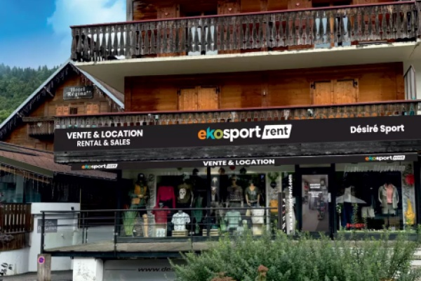 Photo du magasin Ekosport-rent Desire Sports aux Gets